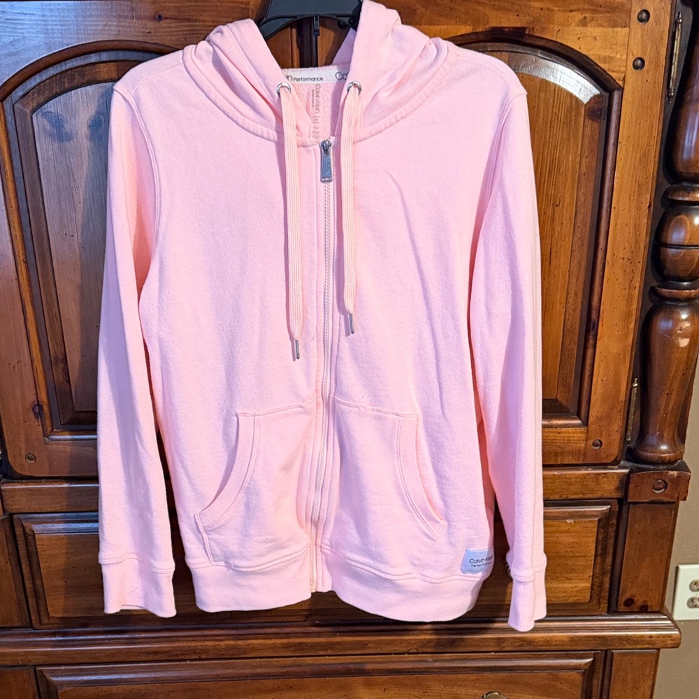 Calvin Klein Light Peach color Ladies Full-Zip Hoodie